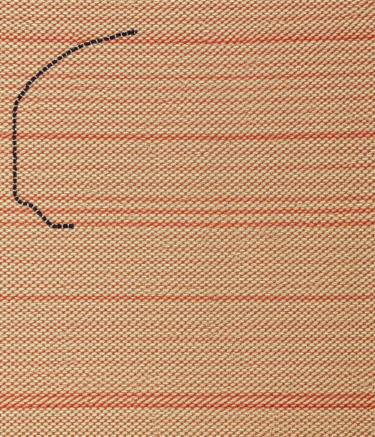 Natural fiber rug with subtle geometric weave